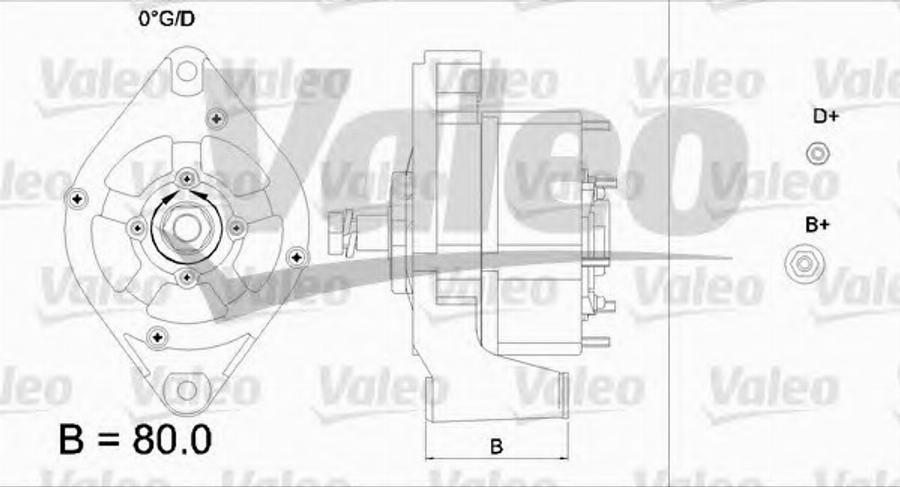 Valeo 436560 - Генератор www.autospares.lv