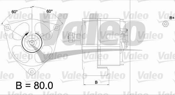 Valeo 436568 - Генератор www.autospares.lv