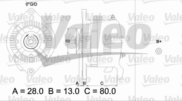 Valeo 436509 - Ģenerators www.autospares.lv