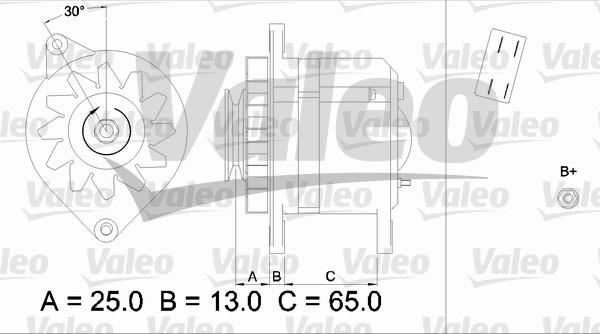 Valeo 436504 - Ģenerators autospares.lv