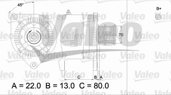 Valeo 436508 - Генератор www.autospares.lv