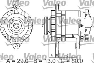 Valeo 436510 - Ģenerators www.autospares.lv