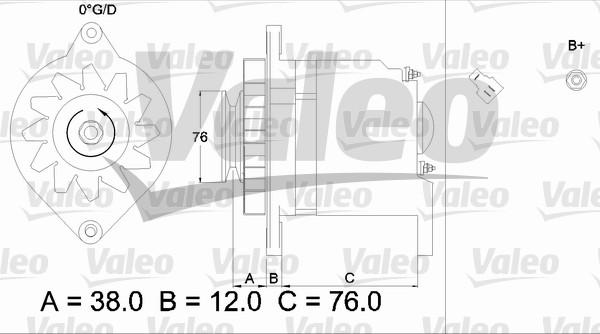 Valeo 436511 - Генератор www.autospares.lv