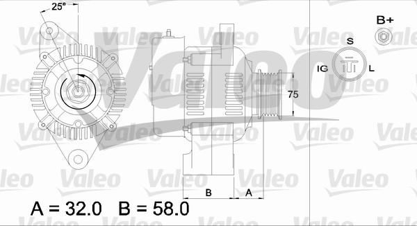 Valeo 436517 - Ģenerators www.autospares.lv