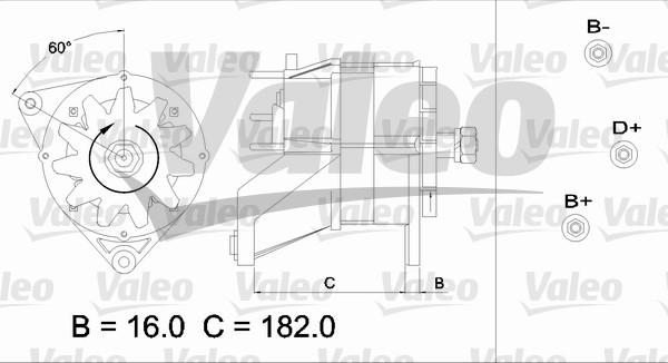 Valeo 436583 - Генератор www.autospares.lv