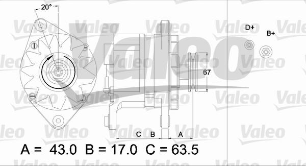 Valeo 436587 - Ģenerators autospares.lv