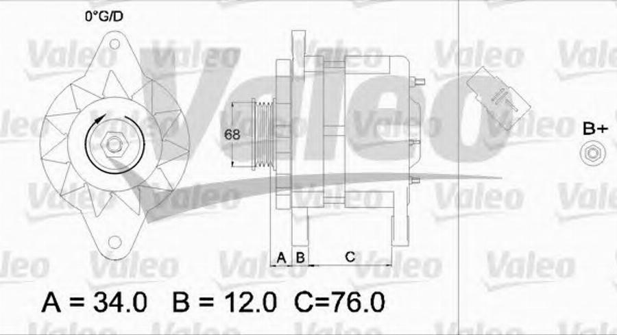 Valeo 436533 - Ģenerators www.autospares.lv