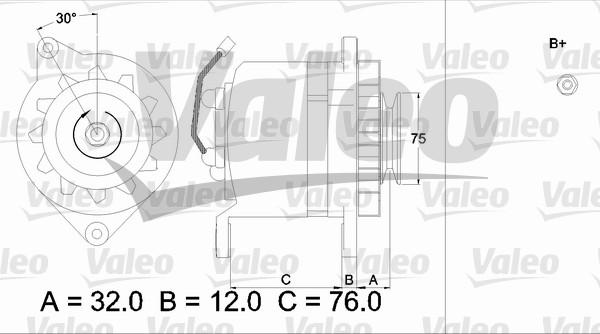 Valeo 436532 - Ģenerators www.autospares.lv