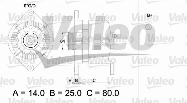 Valeo 436529 - Ģenerators www.autospares.lv