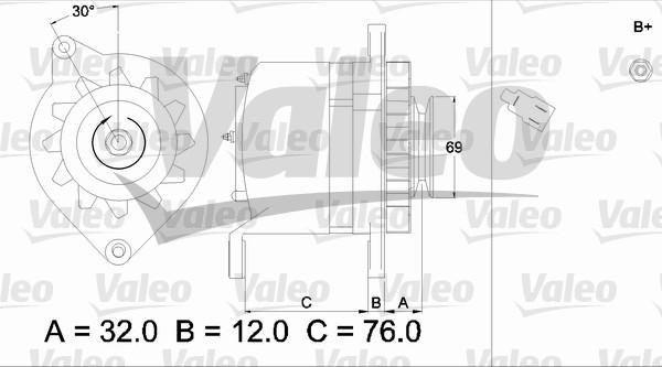 Valeo 436526 - Ģenerators www.autospares.lv