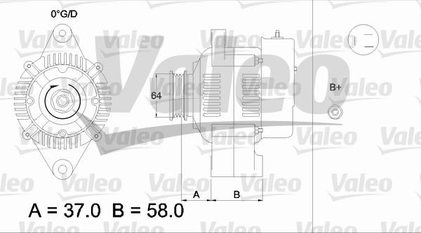 Valeo 436520 - Ģenerators autospares.lv