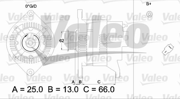 Valeo 436528 - Генератор www.autospares.lv