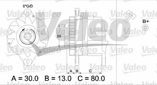 Valeo 436522 - Ģenerators www.autospares.lv