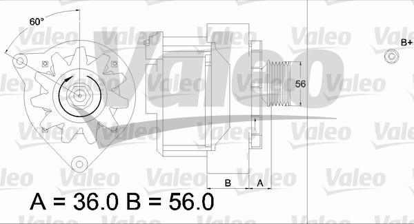 Valeo 436574 - Генератор www.autospares.lv