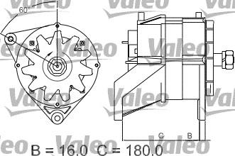 Valeo 436570 - Ģenerators www.autospares.lv