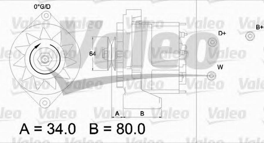 Valeo 436577 - Генератор www.autospares.lv