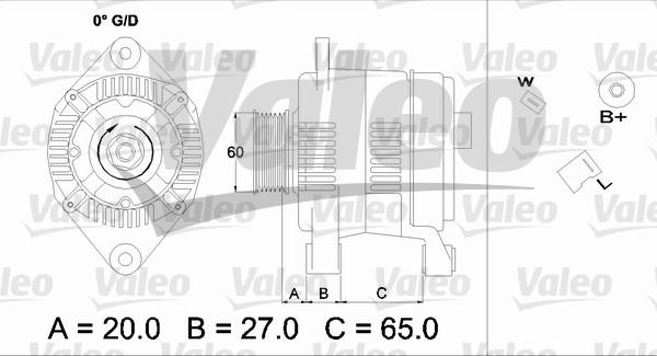 Valeo 436698 - Ģenerators autospares.lv