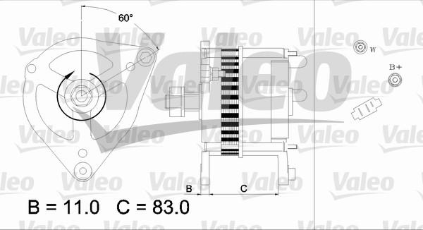 Valeo 436693 - Ģenerators www.autospares.lv