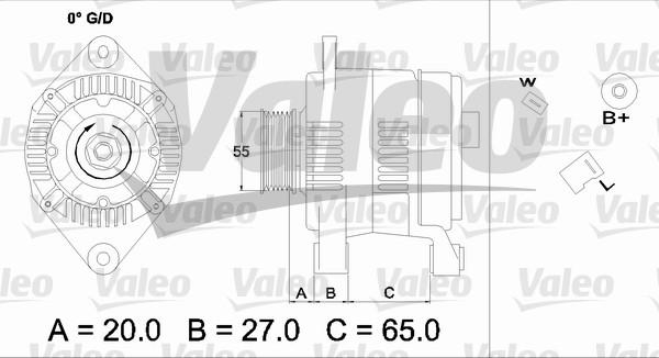 Valeo 436697 - Ģenerators www.autospares.lv