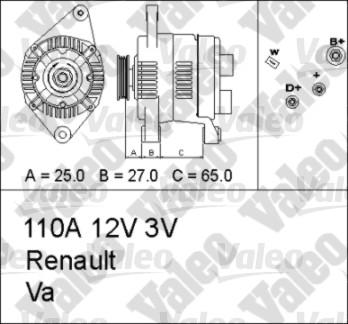 Valeo 436649 - Ģenerators autospares.lv