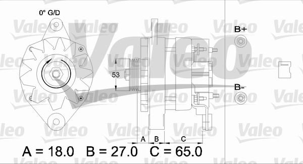 Valeo 436645 - Генератор www.autospares.lv