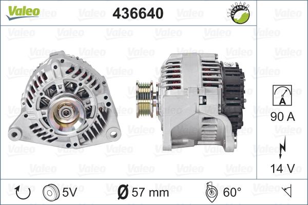 Valeo 436640 - Ģenerators www.autospares.lv