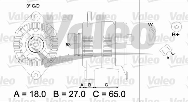 Valeo 436656 - Генератор www.autospares.lv