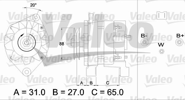 Valeo 436651 - Ģenerators www.autospares.lv