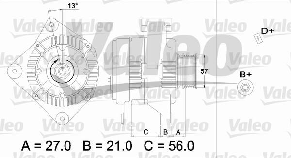 Valeo 436653 - Ģenerators autospares.lv