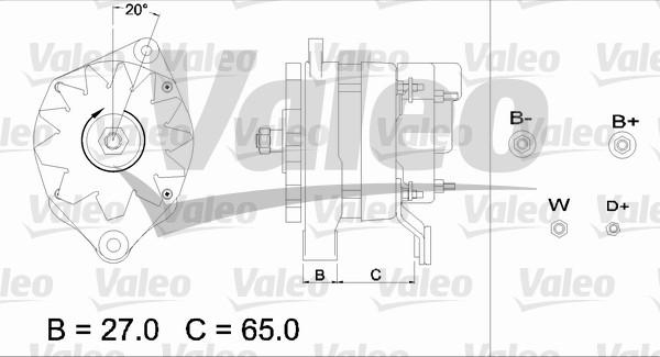 Valeo 436663 - Генератор www.autospares.lv