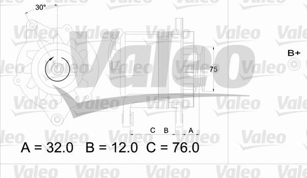 Valeo 436608 - Ģenerators www.autospares.lv