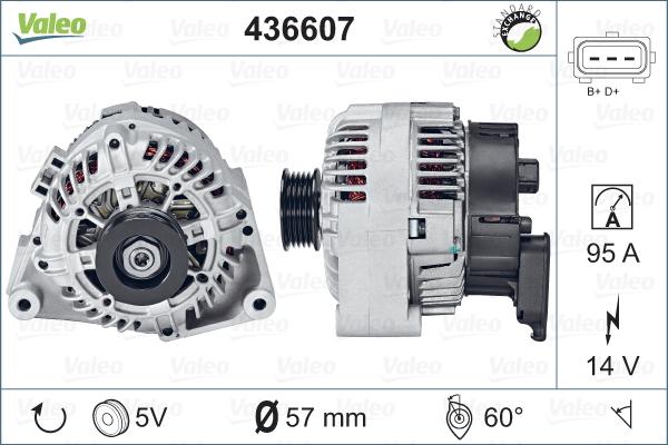 Valeo 436607 - Ģenerators autospares.lv