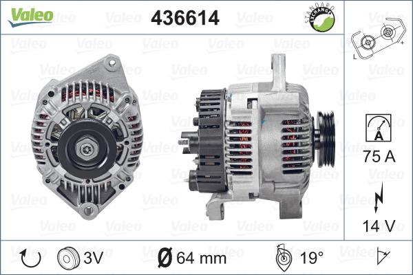 Valeo 436614 - Alternator www.autospares.lv