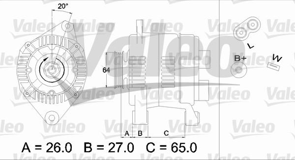 Valeo 436615 - Ģenerators www.autospares.lv