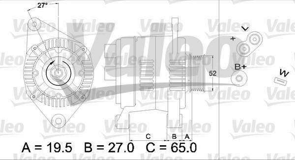 Valeo 436616 - Ģenerators autospares.lv