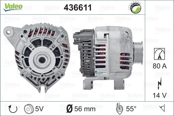 Valeo 436611 - Ģenerators autospares.lv