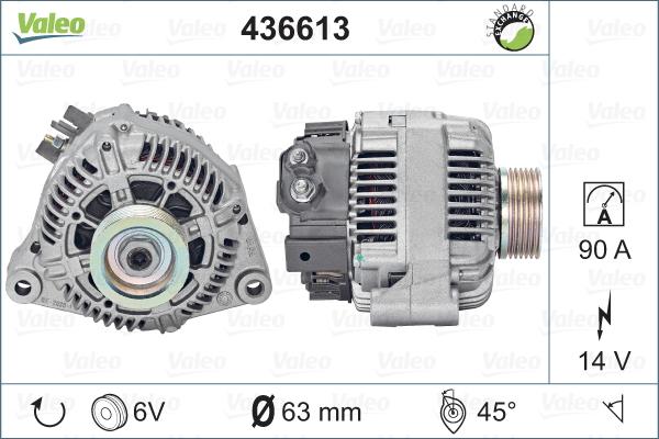 Valeo 436613 - Ģenerators autospares.lv