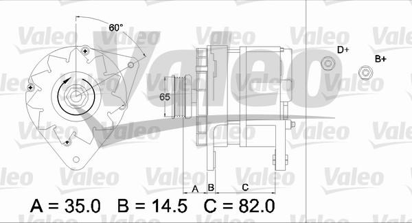 Valeo 436689 - Генератор www.autospares.lv