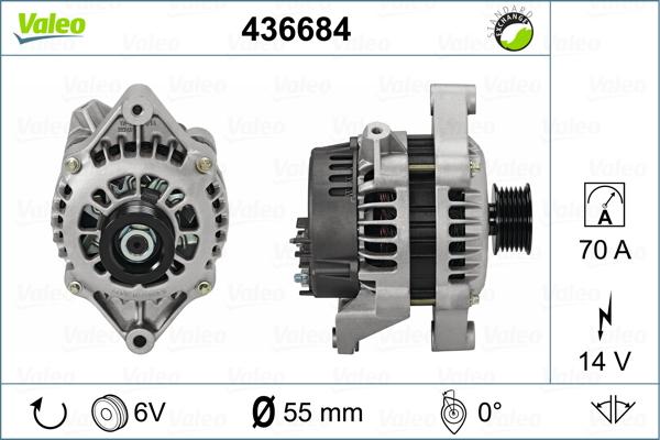 Valeo 436684 - Ģenerators www.autospares.lv