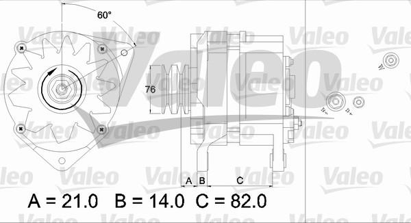 Valeo 436686 - Ģenerators autospares.lv