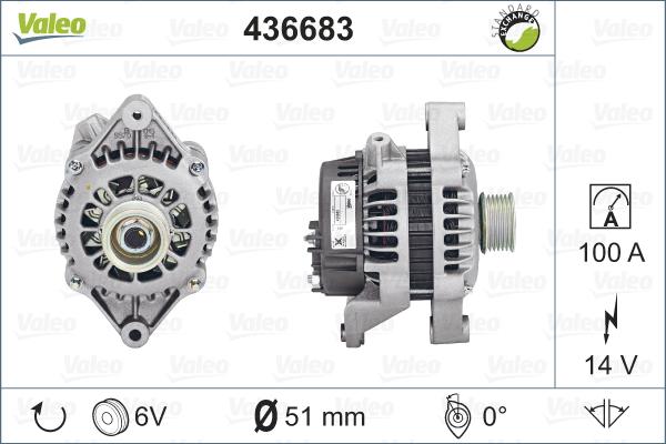 Valeo 436683 - Alternator www.autospares.lv