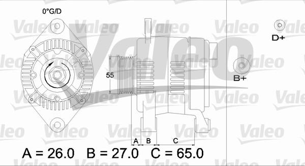 Valeo 436635 - Ģenerators www.autospares.lv