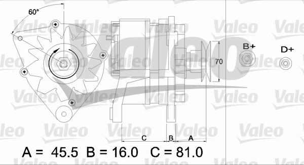 Valeo 436631 - Ģenerators autospares.lv