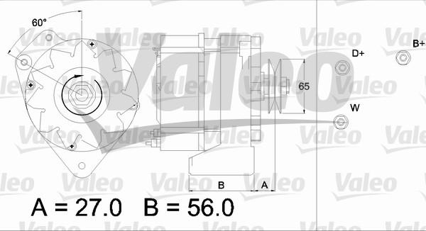 Valeo 436633 - Генератор www.autospares.lv