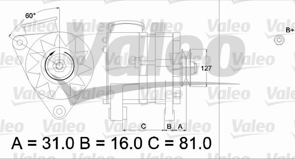 Valeo 436632 - Ģenerators www.autospares.lv