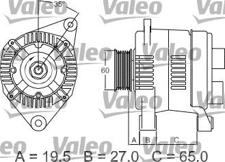 Valeo 436637 - Ģenerators www.autospares.lv