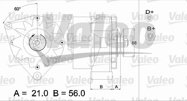 Valeo 436625 - Генератор www.autospares.lv