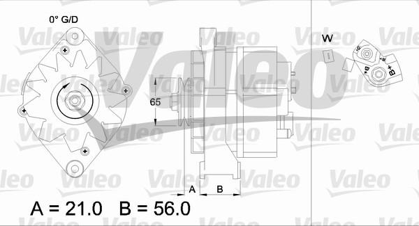 Valeo 436621 - Генератор www.autospares.lv