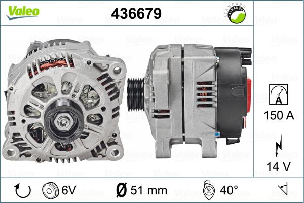 Valeo 436679 - Ģenerators autospares.lv