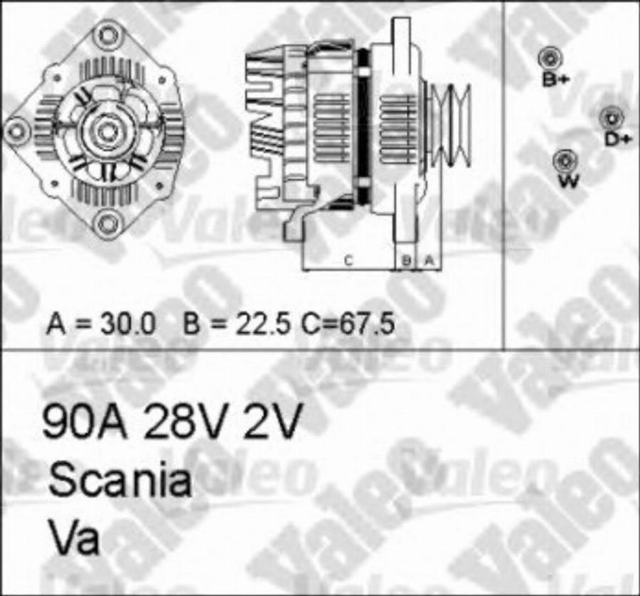 Valeo 436674 - Ģenerators www.autospares.lv